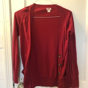 Mossimo Red Cardigan